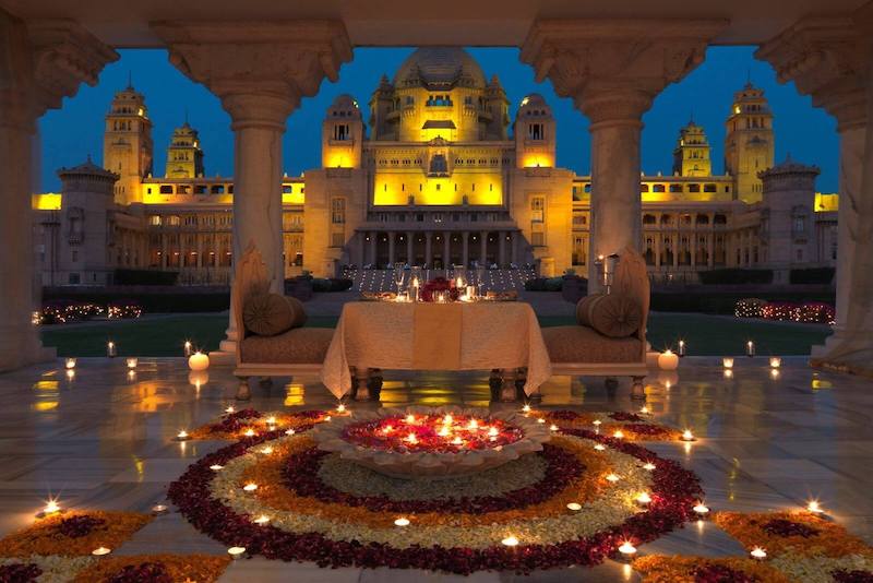 Baradari dining @ Taj Umaid Bhawan Palace