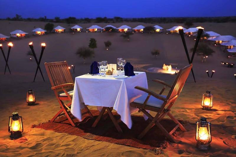 Dinner under stars